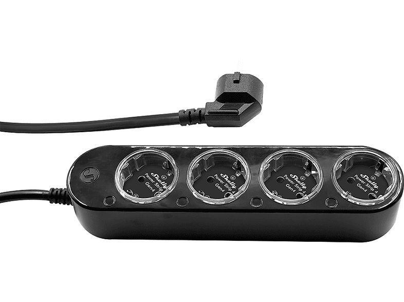 SHELLY Power Strip 4 Gen4 Black Smarte Steckdosenleiste